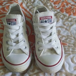 Girls White size 1 Converse